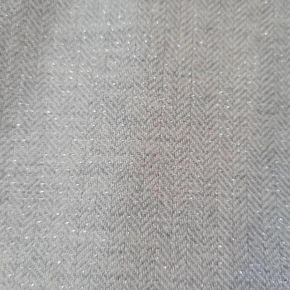 Banana Republic Gray Silver Sparkles Wool Blend V-Neck Sheath Dress Size 4 - Picture 6 of 10